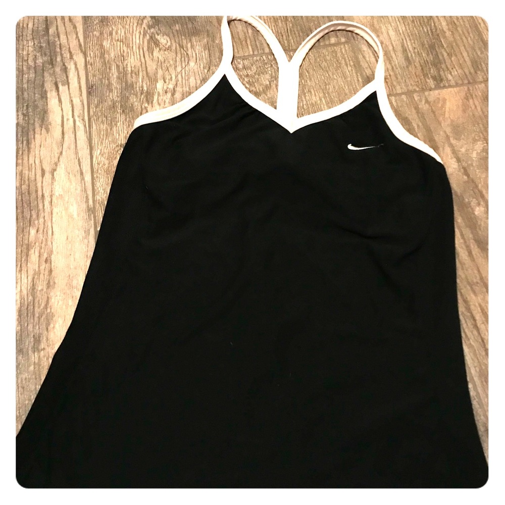 Nike Dri Fit Black Racerback Tank Size Small
